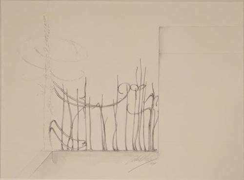 Working Sketch for the Hunter Museum Fence:  Section III