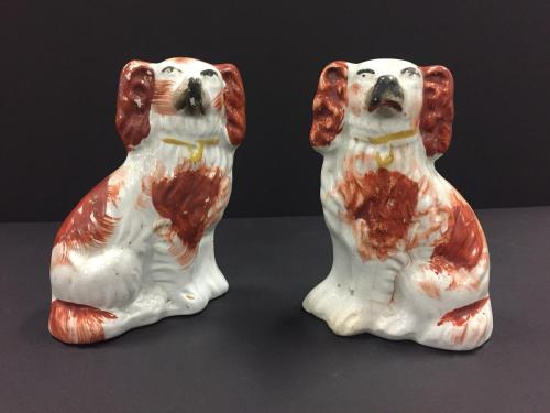 A Pair of Red & White Spaniels