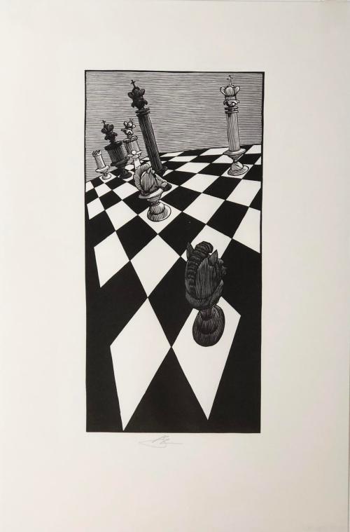 The  Chess Problem (from Lewis Carroll's "Through the Looking Glass and What Alice Found There")