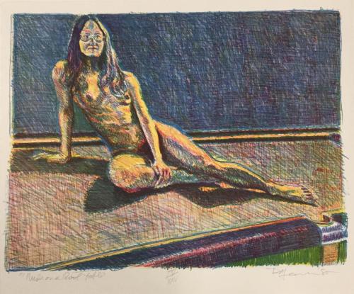 Nude on a Pool Table