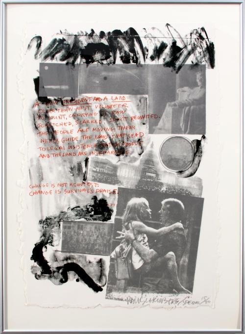 Licensed by Artists Rights Society (ARS) New York, NY http://www.arsny.com/
© Robert Rauschenberg Foundation
https://www.rauschenbergfoundation.org/
Photography by Todd Stailey