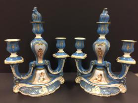 Faience Fine Candlestick