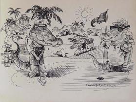 Alligators Play Golf, Time Magazine