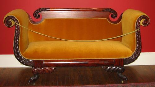 19th Century American Empire Sofa