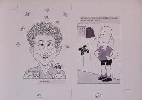 The Bald Book - Illustration board, pages 24-25