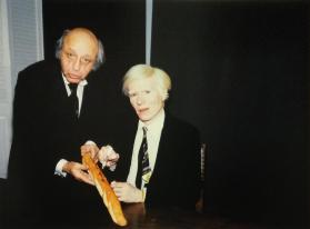 Yousuf Karsh and Andy Warhol, Signed Baquette, NYC